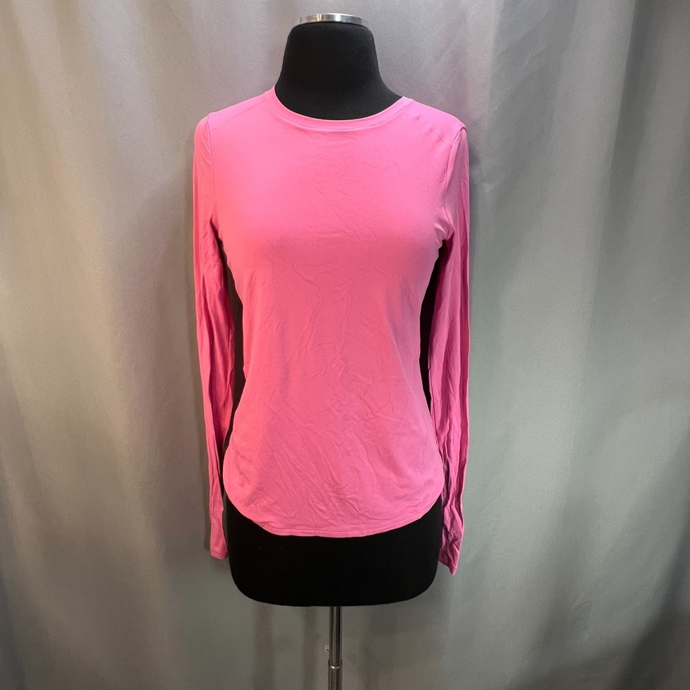 Avia Softsculpt Long Sleeve Top Womens S 4-6 Pink Moisture Wicking Activewear